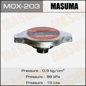 Крышка радиатора MASUMA (NGK-P559, TAMA-RC12, FUT.-R125) 0.9 kg/cm MOX-203