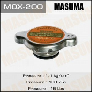 Крышка радиатора MASUMA (NGK-P541, TAMA-RC11, FUT.-R148) 1.1 kg/cm2 MOX-200