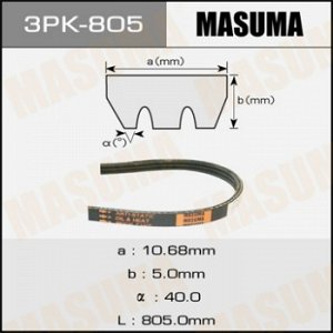 Ремень ручейковый MASUMA 3PK- 805 3PK-805