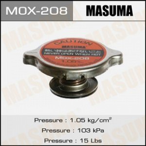 Крышка радиатора MASUMA (FUT.-R142) 1.05 kg/cm2 MOX-208