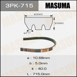 Ремень ручейковый MASUMA 3PK- 715 3PK-715