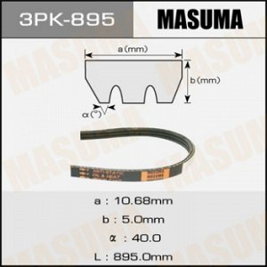 Ремень ручейковый MASUMA 3PK- 895 3PK-895
