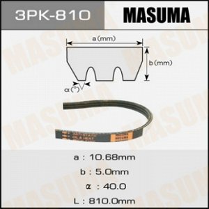 Ремень ручейковый MASUMA 3PK- 810 3PK-810