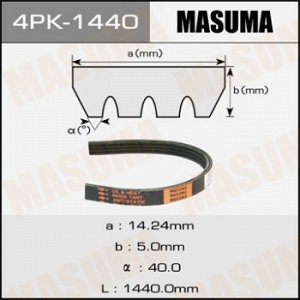 Ремень ручейковый MASUMA 4PK-1440 4PK-1440