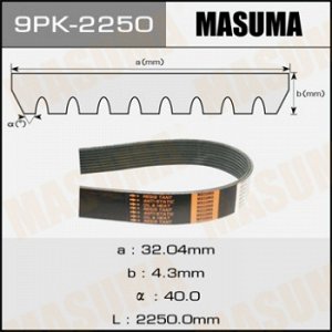 Ремень ручейковый MASUMA 9PK-2250 9PK-2250