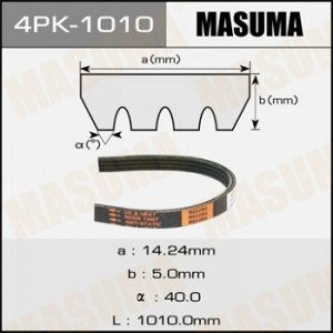 Ремень ручейковый MASUMA 4PK-1010 4PK-1010