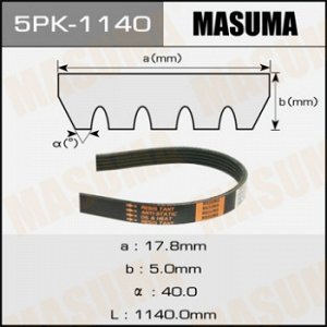 Ремень ручейковый MASUMA 5PK-1140 5PK-1140