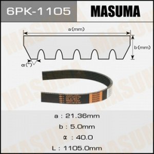 Ремень ручейковый MASUMA 6PK-1105 6PK-1105
