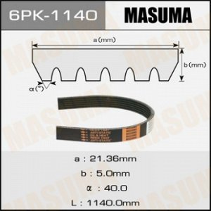 Ремень ручейковый MASUMA 6PK-1140 6PK-1140