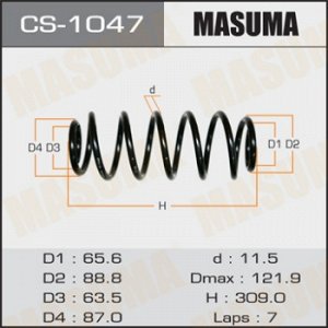 Пружина подвески MASUMA rear VITZ/ SCP10, SCP13, NCP10 CS-1047