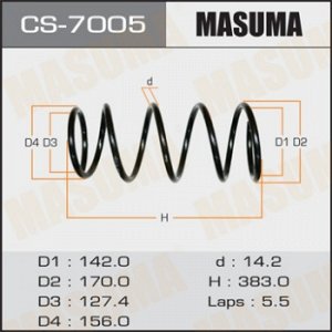 Пружина подвески MASUMA front FORESTER/ SG5 CS-7005