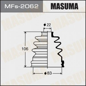 Пыльник ШРУСа MASUMA Силикон MF-2062 MFs-2062