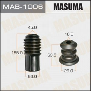 Пыльники стоек универсальные MASUMA, отбойник D=16, H=64 MAB-1006