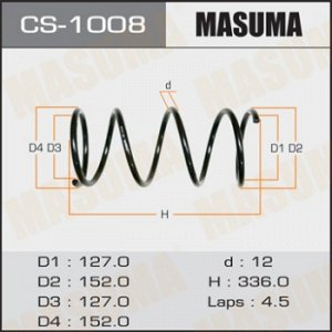 Пружина подвески MASUMA front COROLLA/ AE109, AE110, AE111 CS-1008