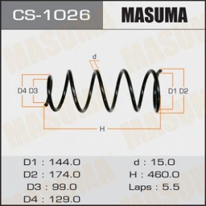 Пружина подвески MASUMA rear LAND CRUISER/ HDJ81, FZJ80 CS-1026
