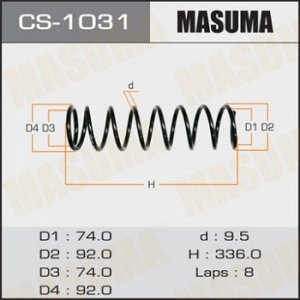 Пружина подвески MASUMA rear CORSA/ EL53 CS-1031