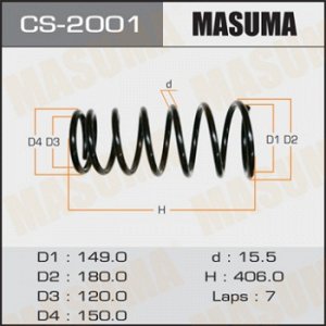 Пружина подвески MASUMA front TERRANO/ R50 CS-2001
