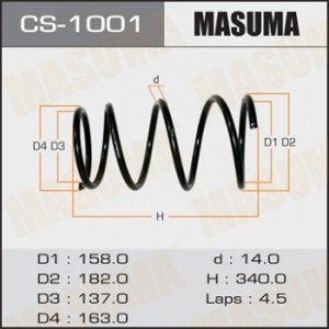 Пружина подвески MASUMA front CAMRY/VISTA /SV32 CS-1001