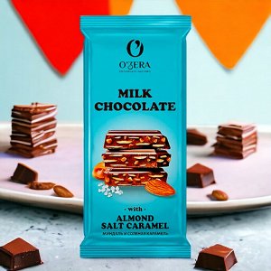 Шоколад «OZera» Milk chocolate with Almonds salt caramel, 90 г