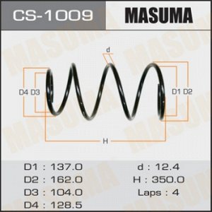 Пружина подвески MASUMA front COROLLA/FIELDER/ ZZE122 CS-1009