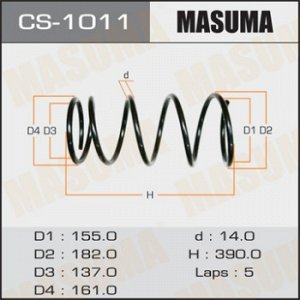 Пружина подвески MASUMA front CAMRY/VISTA/ CV40 CS-1011