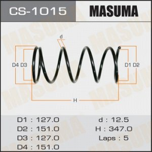 Пружина подвески MASUMA front COROLLA/ AE100, AE111, AE114, CE114 CS-1015