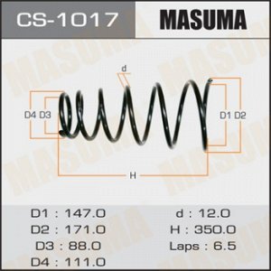 Пружина подвески MASUMA rear CAMRY/VISTA/ SV30 CS-1017