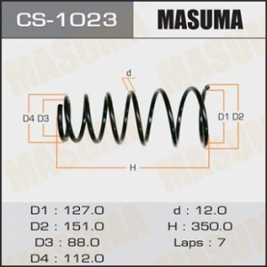 Пружина подвески MASUMA rear COROLLA/ AE101, AE114 CS-1023