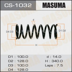 Пружина подвески MASUMA rear IPSUM/ SXM10, CXM10 CS-1032