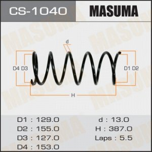 Пружина подвески MASUMA front CORONA/ AT191 CS-1040