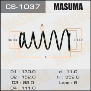 Пружина подвески MASUMA rear COROLLA/ AE110 CS-1037