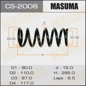 Пружина подвески MASUMA rear LIBERTY/ PM12 CS-2008