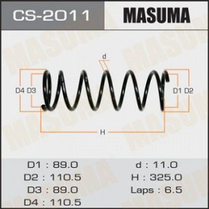 Пружина подвески MASUMA rear CUBE/ Z10 CS-2011