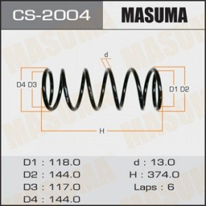 Пружина подвески MASUMA rear PRESAGE/ U30 CS-2004