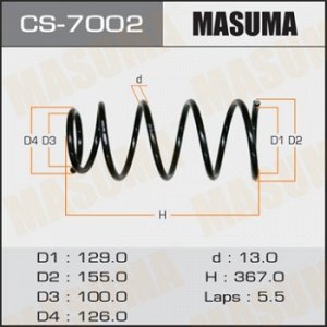 Пружина подвески MASUMA rear FORESTER/ SG5 CS-7002