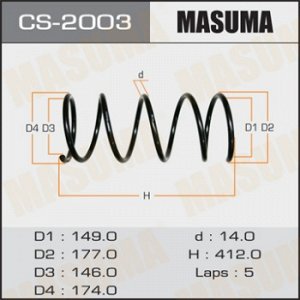 Пружина подвески MASUMA front PRESAGE/ U30 CS-2003