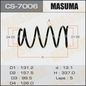 Пружина подвески MASUMA rear FORESTER/ SG5 CS-7006