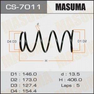 Пружина подвески MASUMA front FORESTER/ SG5 CS-7011