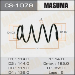 Пружина подвески MASUMA front CAMRY/ ACV40 CS-1079
