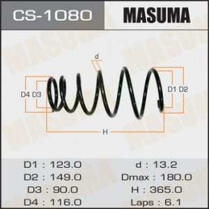 Пружина подвески MASUMA rear CAMRY/ ACV30 CS-1080