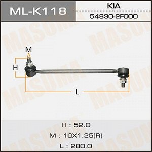 Стойка стабилизатора (линк) MASUMA   front  KIA/ CERATO, SPECTRA  LH ML-K118L