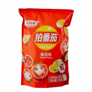 Китайские чипсы Tianweijia со вкусом "Сочный томат" 1уп., 270 гр.