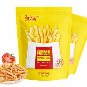 Китайские чипсы Weiluo Ni со вкусом "Сочный томат" 1уп., 276 гр.