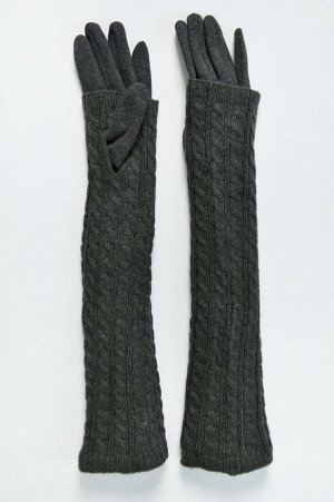 Перчатки женские длинные на флисе (р. free size) арт. 208655