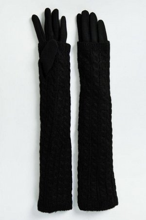 Перчатки женские длинные на флисе (р. free size) арт. 208656