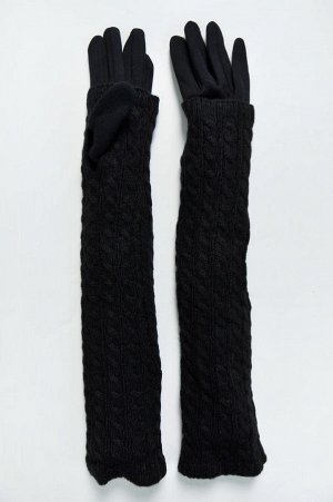 Перчатки женские длинные на флисе (р. free size) арт. 208657