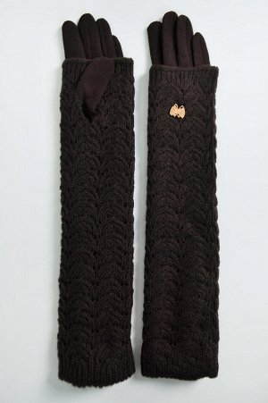 Перчатки женские длинные на флисе (48 см.) арт. 208642