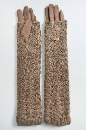 Перчатки женские длинные на флисе (48 см.) арт. 208644