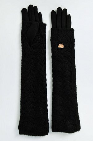 Перчатки женские длинные на флисе (48 см.) арт. 208645