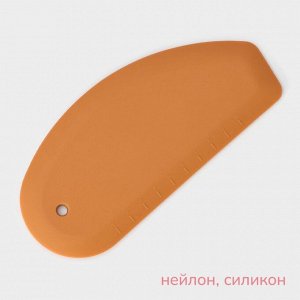 Шпатель кондитерский с размерной линейкой KONFINETTA, 17,5?8?0,7 см, цвет бежевый